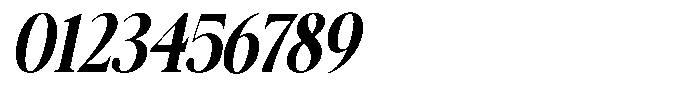 Galnery Extra Bold Extra Condensed Slanted Font OTHER CHARS