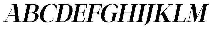 Galnery Extra Bold Extra Condensed Slanted Font UPPERCASE