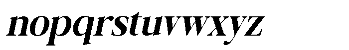 Galnery Extra Bold Extra Condensed Slanted Font LOWERCASE