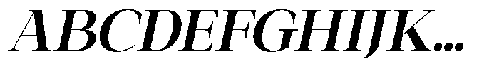 Galnery Extra Bold Semi Condensed Slanted Font UPPERCASE