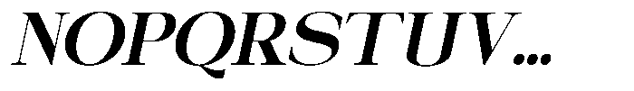Galnery Extra Bold Semi Condensed Slanted Font UPPERCASE