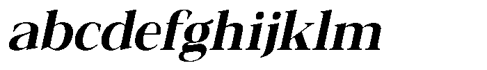 Galnery Extra Bold Semi Condensed Slanted FONT