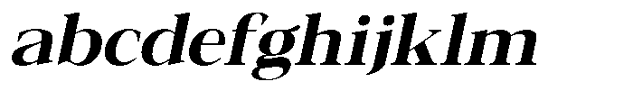 Galnery Extra Bold Semi Exp Slanted FONT