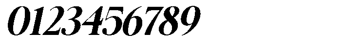 Galnery Extra Bold Slanted Font OTHER CHARS