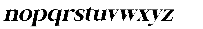 Galnery Extra Bold Slanted Font LOWERCASE