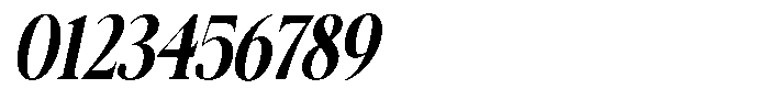 Galnery Extra Bold Ultra Condensed Slanted Font OTHER CHARS