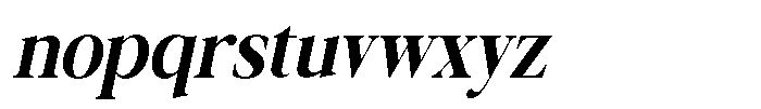 Galnery Extra Bold Ultra Condensed Slanted Font LOWERCASE