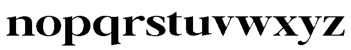 Galnery Extra Bold Ultra Exp Font LOWERCASE