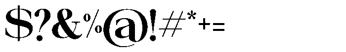 Galnery Extra Bold Font OTHER CHARS