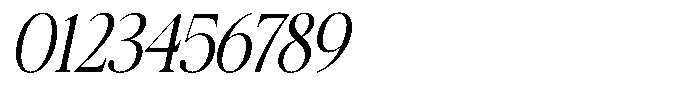 Galnery Extra Condensed Slanted Font OTHER CHARS