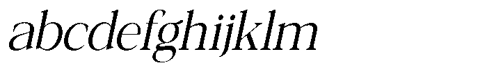 Galnery Extra Condensed Slanted FONT