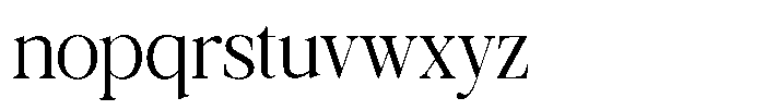 Galnery Extra Condensed Font LOWERCASE