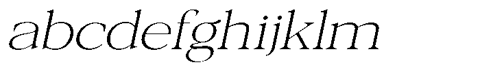 Galnery Extra Light Extra Exp Slanted FONT