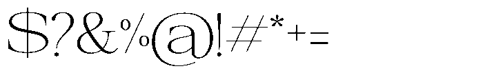 Galnery Extra Light Extra Exp Font OTHER CHARS