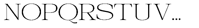 Galnery Extra Light Extra Exp Font UPPERCASE