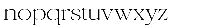 Galnery Extra Light Extra Exp Font LOWERCASE