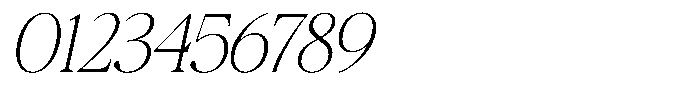 Galnery Extra Light Semi Condensed Slanted Font OTHER CHARS