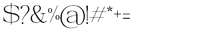 Galnery Extra Light Semi Exp Font OTHER CHARS