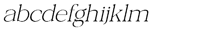 Galnery Extra Light Slanted FONT