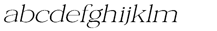 Galnery Extra Light Ultra Exp Slanted FONT