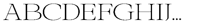 Galnery Extra Light Ultra Exp Font UPPERCASE