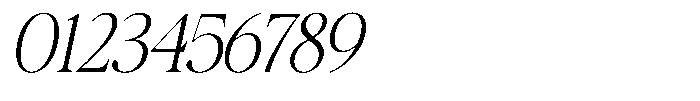Galnery Light Condensed Slanted Font OTHER CHARS