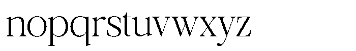 Galnery Light Condensed Font LOWERCASE