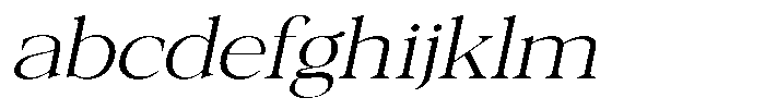 Galnery Light Expanded Slanted FONT