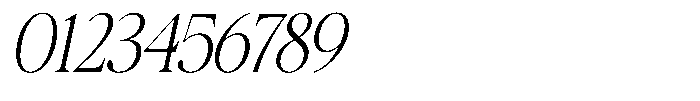 Galnery Light Extra Condensed Slanted Font OTHER CHARS