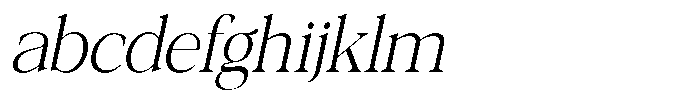 Galnery Light Extra Condensed Slanted FONT