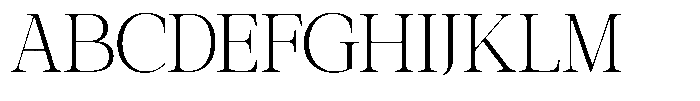 Galnery Light Extra Condensed Font UPPERCASE