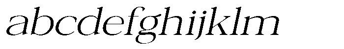Galnery Light Extra Exp Slanted FONT
