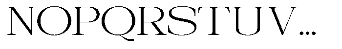 Galnery Light Extra Exp Font UPPERCASE