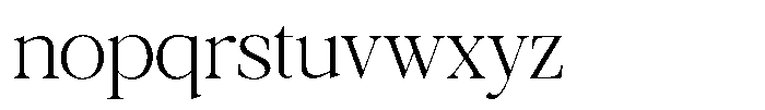 Galnery Light Semi Condensed Font LOWERCASE