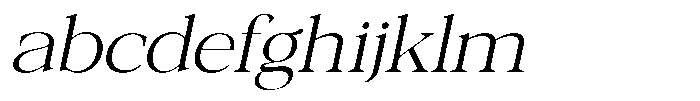 Galnery Light Semi Exp Slanted FONT