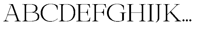 Galnery Light Semi Exp Font UPPERCASE
