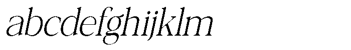 Galnery Light Ultra Condensed Slanted FONT