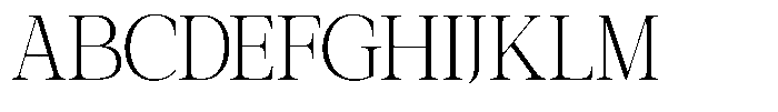 Galnery Light Ultra Condensed Font UPPERCASE