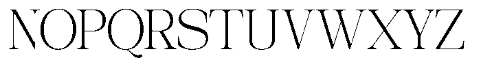 Galnery Light Ultra Condensed Font UPPERCASE