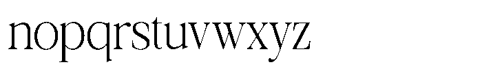 Galnery Light Ultra Condensed Font LOWERCASE