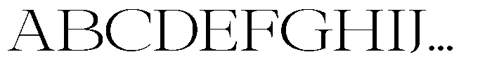 Galnery Light Ultra Exp Font UPPERCASE