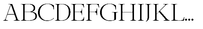 Galnery Light Font UPPERCASE