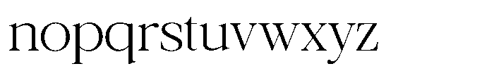 Galnery Light Font LOWERCASE