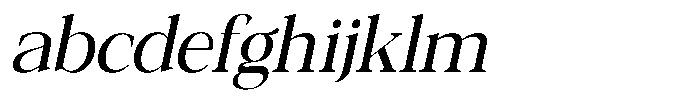 Galnery Medium Condensed Slanted FONT