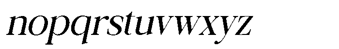 Galnery Medium Condensed Slanted Font LOWERCASE