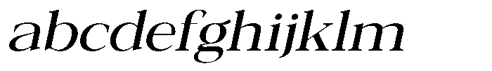 Galnery Medium Expanded Slanted FONT