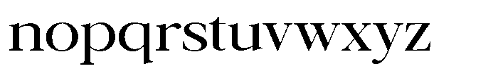Galnery Medium Expanded Font LOWERCASE