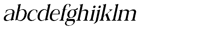 Galnery Medium Extra Condensed Slanted FONT
