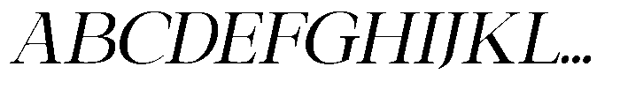 Galnery Medium Semi Condensed Slanted Font UPPERCASE