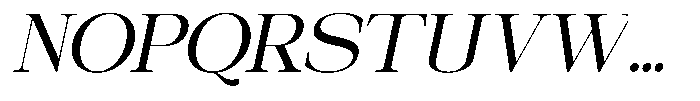 Galnery Medium Semi Condensed Slanted Font UPPERCASE